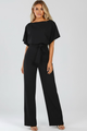 Emmerly | Women's Jumpsuit with Belt and Wide Legs