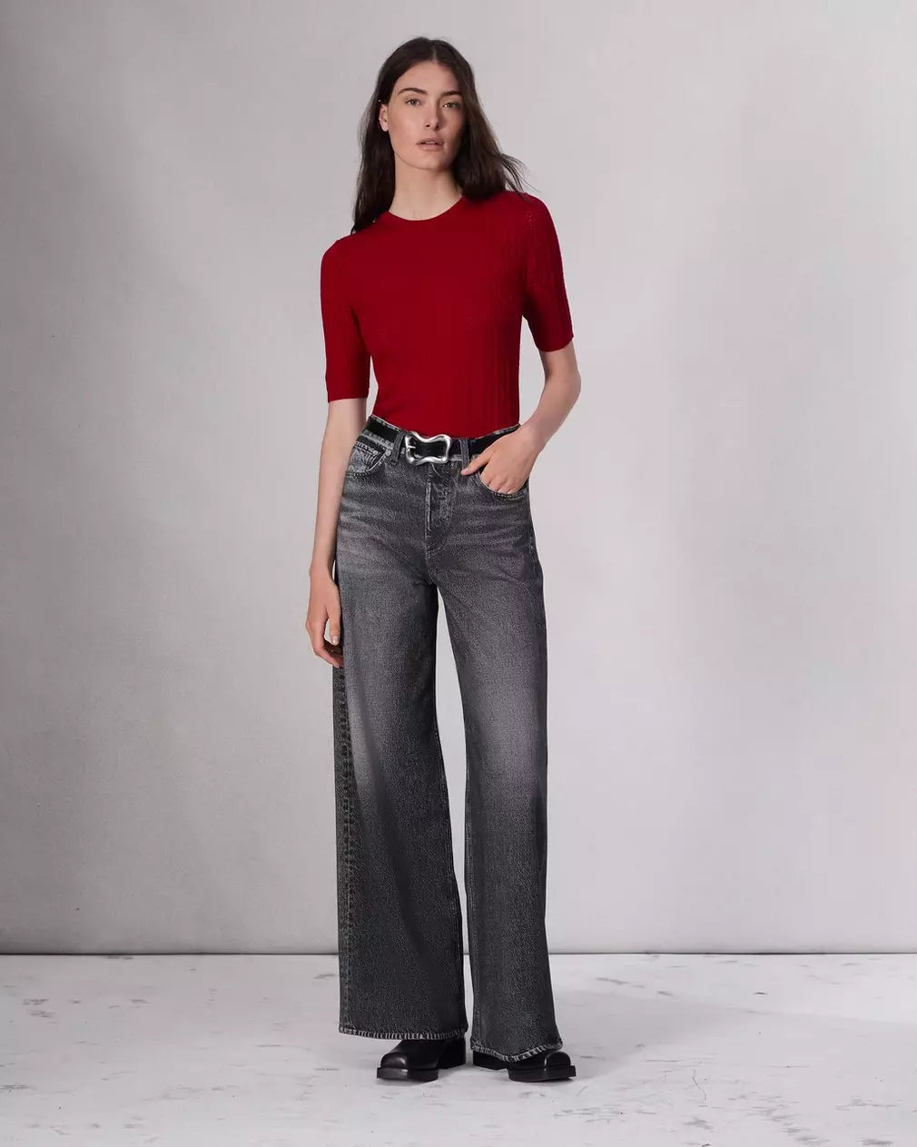 Mirabel | Women's Black Sweatpant Jeans