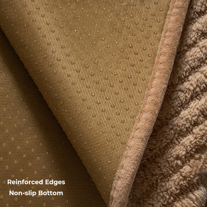 Bermi | Thick Plush Herringbone Non-Slip Couch Cover - image 8