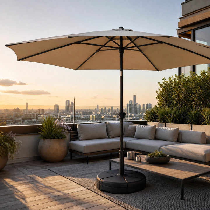 Quill | Tilting Garden Parasol with Crank Handle & UV-Resistant Canopy - image 6