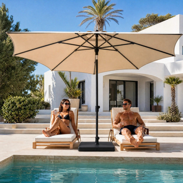 Quill | Tilting Garden Parasol with Crank Handle & UV-Resistant Canopy - image 9