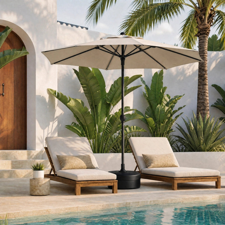 Quill | Tilting Garden Parasol with Crank Handle & UV-Resistant Canopy - image 10