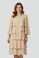 Rhoda | Women's Layered Dress with Long Sleeves and Tiered Skirt