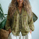 Brianna | Women's Elegant Vintage Leaf Print Shirt