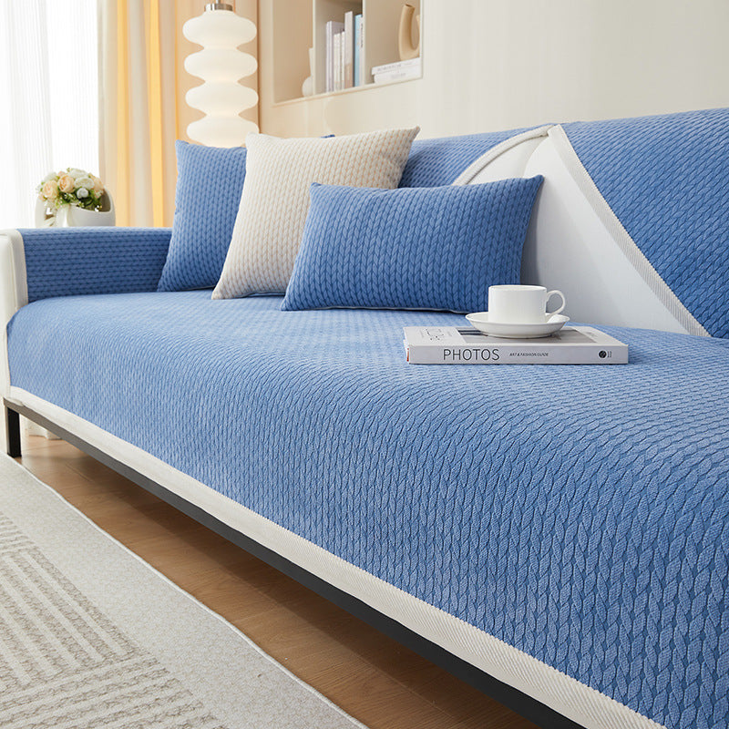 Boydtown | Wheat Ear Pattern Chenille Pet Couch Cover - image 10