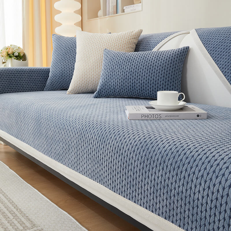 Boydtown | Wheat Ear Pattern Chenille Pet Couch Cover - image 2