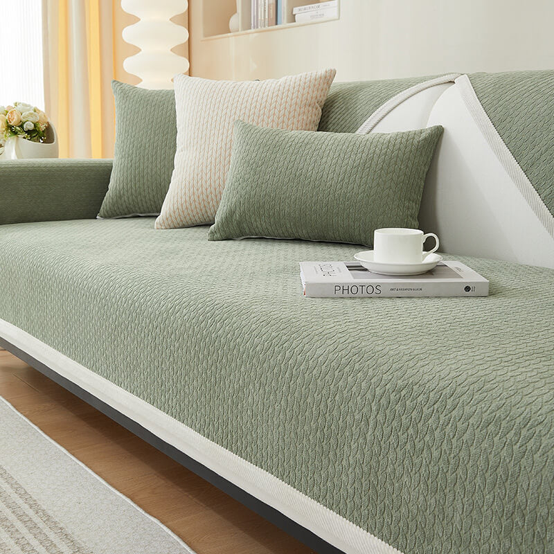 Boydtown | Wheat Ear Pattern Chenille Pet Couch Cover - image 5