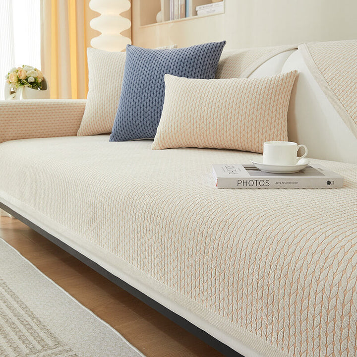 Boydtown | Wheat Ear Pattern Chenille Pet Couch Cover - image 7