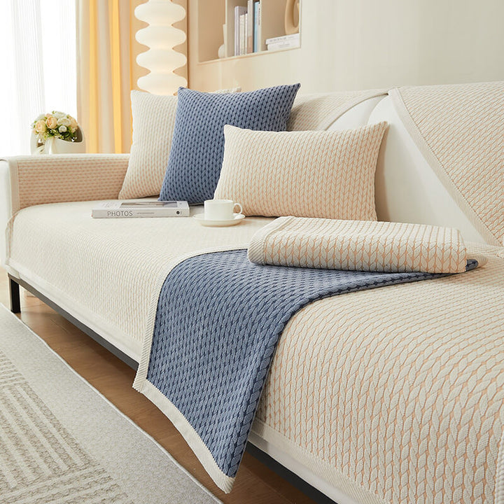 Boydtown | Wheat Ear Pattern Chenille Pet Couch Cover - image 6