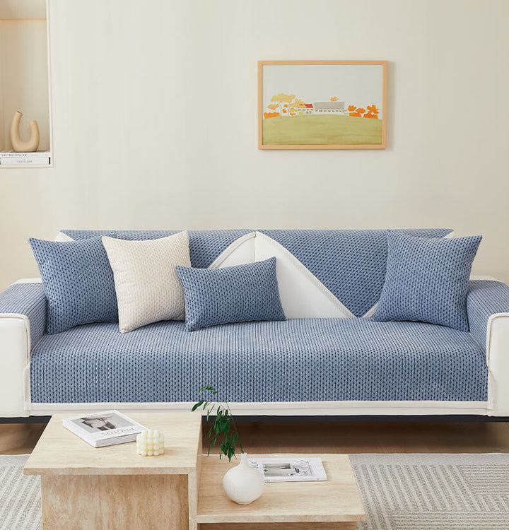 Boydtown | Wheat Ear Pattern Chenille Pet Couch Cover - image 3