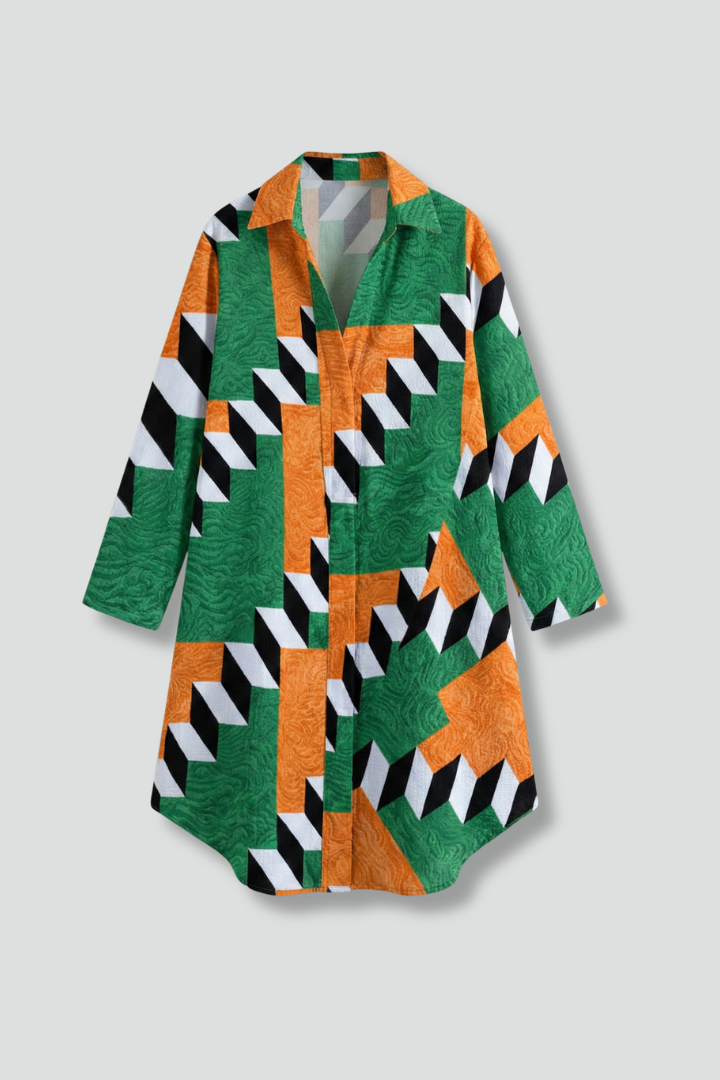 Maura | Women's Beach Dress with Hood and Short Sleeves