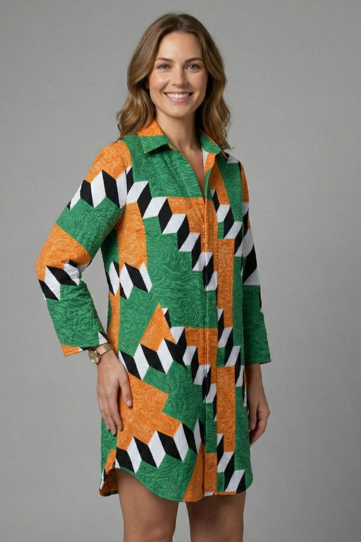Maura | Women's Beach Dress with Hood and Short Sleeves