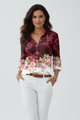 Concetta | Women's Blouse with Button Closure and Floral Print