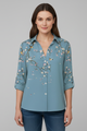 Concetta | Women's Blouse with Button Closure and Floral Print