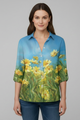 Concetta | Women's Blouse with Button Closure and Floral Print