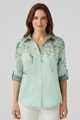 Comfort | Women's Blouse with Button Closure and Mandala Print