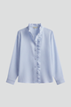 Caelia | Women's Blouse with Button Fastening and Ruffle Trim
