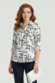 Carina | Women's Blouse with Turn-Down Collar and Roll-Up Sleeves