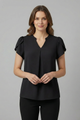 Madeleine | Women’s Blouse with V-Neck and Short Sleeves