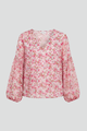 Cassandra | Women's Blouse with V Neckline and Floral Print
