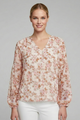 Cassandra | Women's Blouse with V Neckline and Floral Print