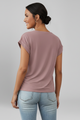 Halcyon | Women's Blouse with V Neckline and Short Sleeves