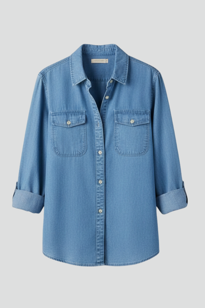Yvonne | Women’s Shirt with Button Front and Long Sleeves