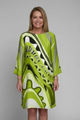Myrna | Women's Dress with Abstract Print and Long Sleeves