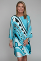 Myrna | Women's Dress with Abstract Print and Long Sleeves