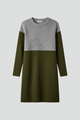 Olympia | Women's Dress with Long Sleeves and Structured Surface