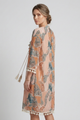 Lucilla | Women's Dress with V-Neck and Ruffle Trim