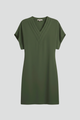 Merle | Women's Dress with V-Neck and Short Sleeves