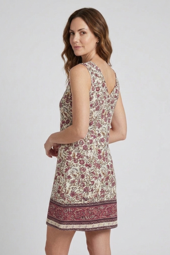 Lumen | Women's Dress with V-Neck and Sleeveless Cut