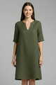 Muriel | Women's Dress with V-Neck and Three-Quarter Sleeves