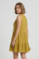 Lucasta | Women's Dress with V-Neck and Tiered Hem