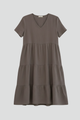 Orsola | Women's Dress with V Neckline and Short Sleeves