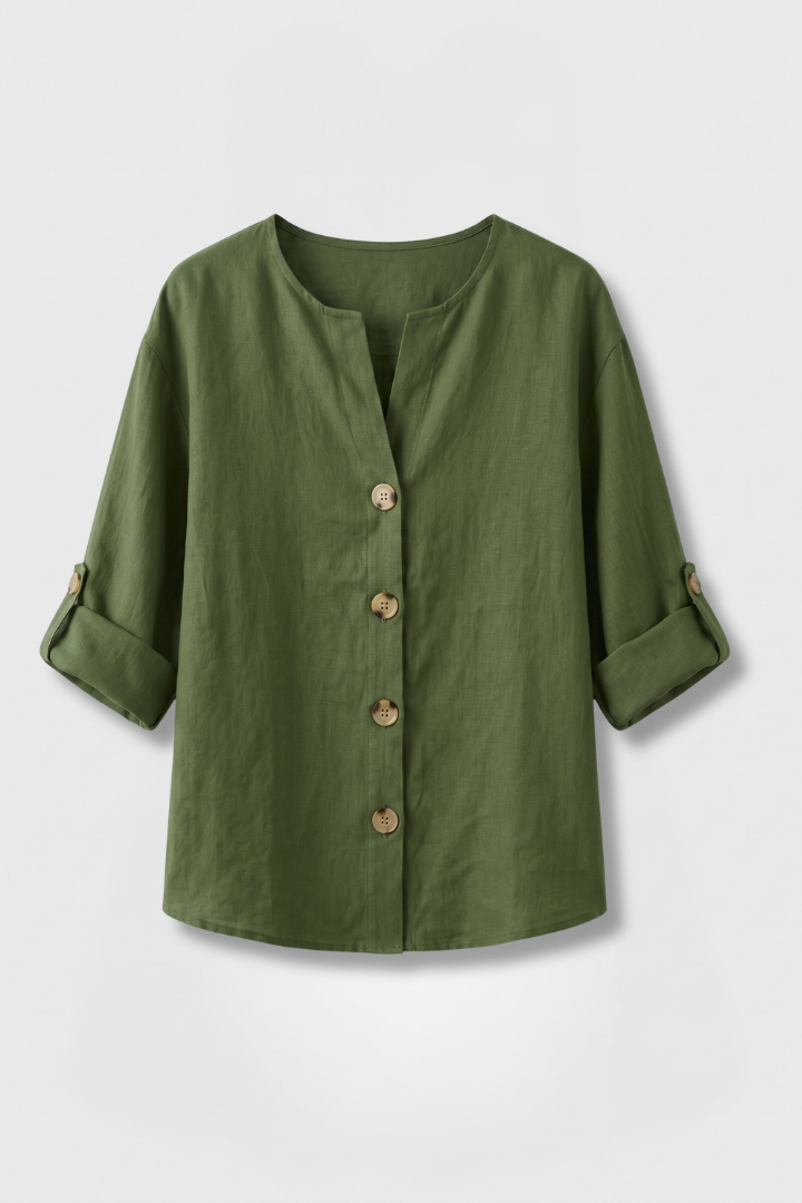 Aubrey | Women's Elegant Blouse with Button Front for Office Wear