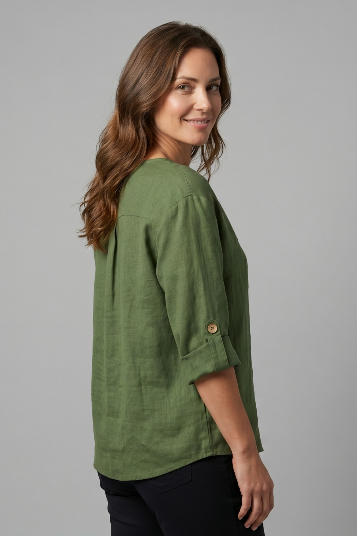 Aubrey | Women's Elegant Blouse with Button Front for Office Wear