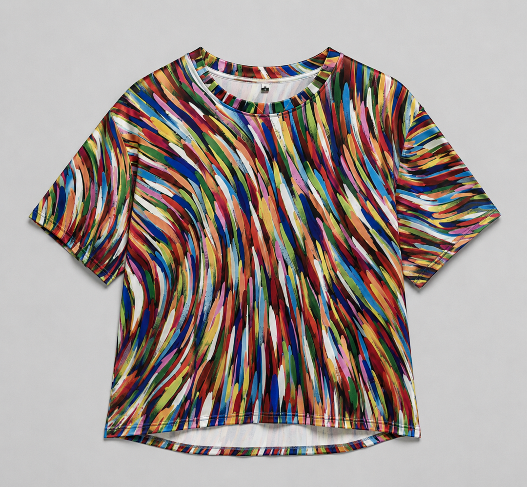 Balbina | Women's Printed Short Sleeve Blouse