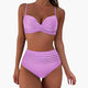 Ingeborg | Women's High-Waist Bikini Set with Adjustable Straps and Scoop Neck - image 5