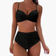 Ingeborg | Women's High-Waist Bikini Set with Adjustable Straps and Scoop Neck - image 2