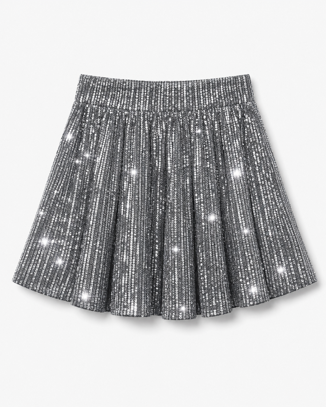 Jovita | Women's High-Waisted Sequin Skirt Shorts with Flared Design