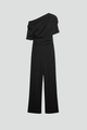 Savina | Women's Jumpsuit with Asymmetric Neckline and Long Sleeves