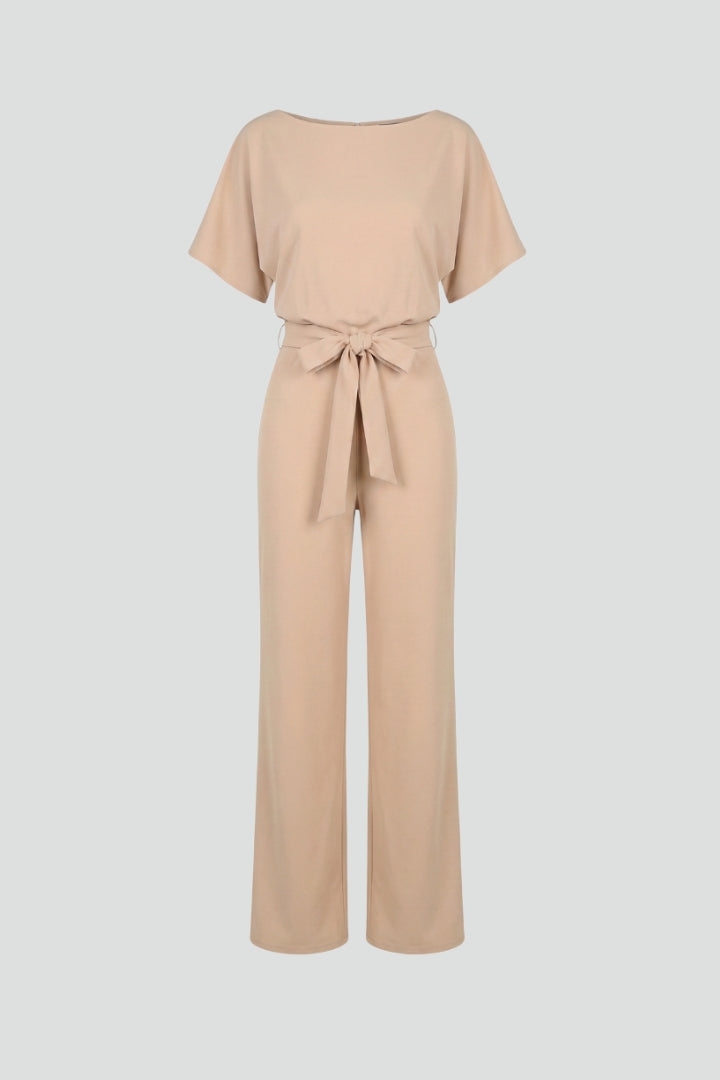 Afton | Women's Jumpsuit with Belt and Wide Legs