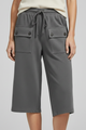 Keziah | Women's Knee Length Shorts with Elastic Waist and Pockets