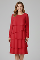 Rhoda | Women's Layered Dress with Long Sleeves and Tiered Skirt