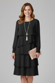 Rhoda | Women's Layered Dress with Long Sleeves and Tiered Skirt