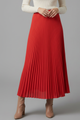 Felicity | Women's Maxi Skirt with Elastic Waist and Pleated Surface