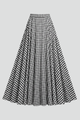 Gwyneth | Women’s Maxi Skirt with High Waist and Check Pattern