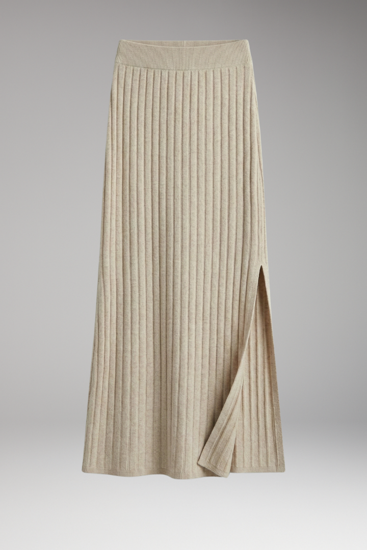 Gilda | Women's Maxi Skirt with High Waist and Side Slit